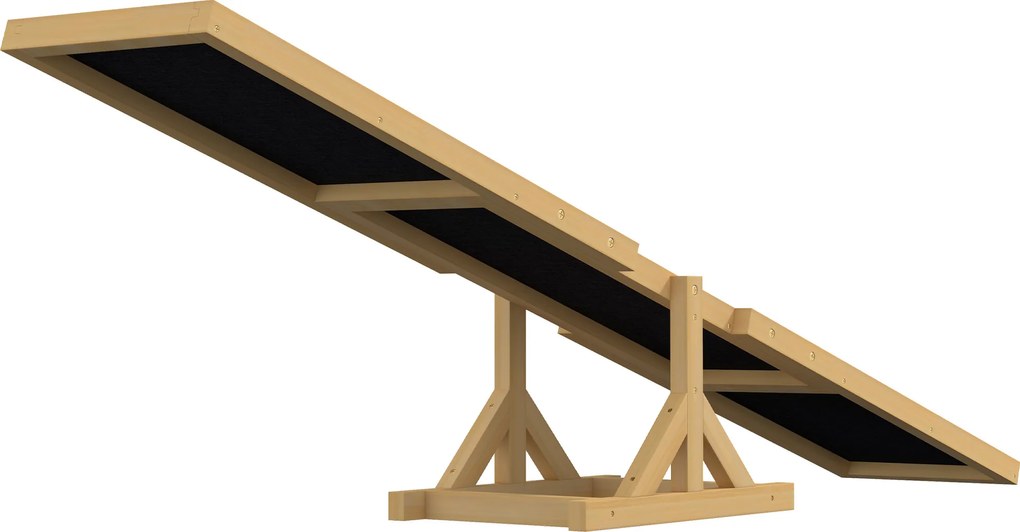 PawHut Wippe dla Psów do Treningu Agility, antypoślizgowa, do 50 kg, 180 x 30 x 30 cm