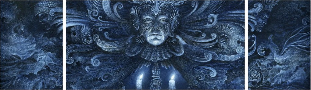Obraz - Ciemny barok (170x50 cm)