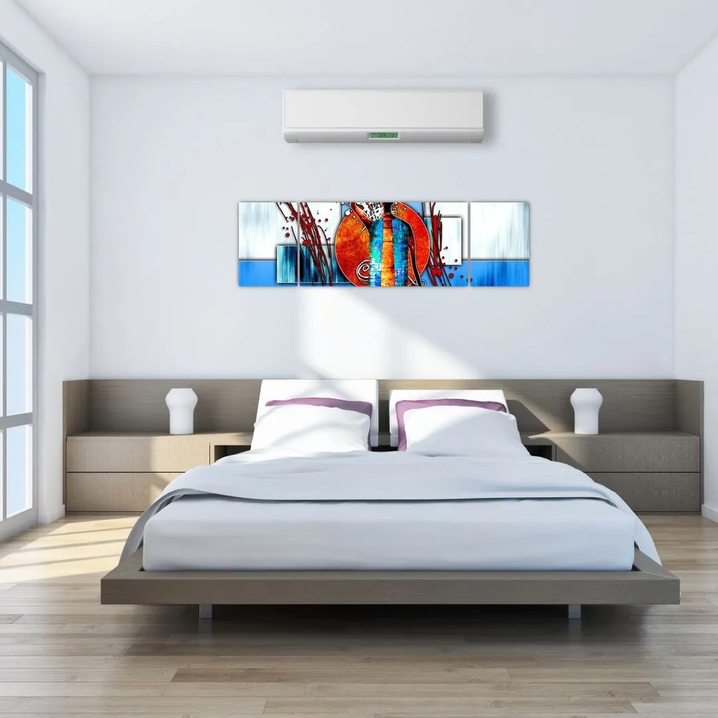 Obraz przedstawiający starożytną osobę (170x50 cm)
