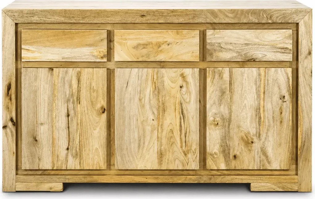 Komoda 150 cm Amiya z litego drewna mango 3 szuflady