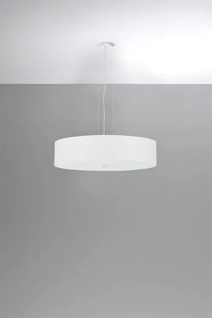 Biały minimalistyczny okrągły żyrandol - EX699 W0-T84