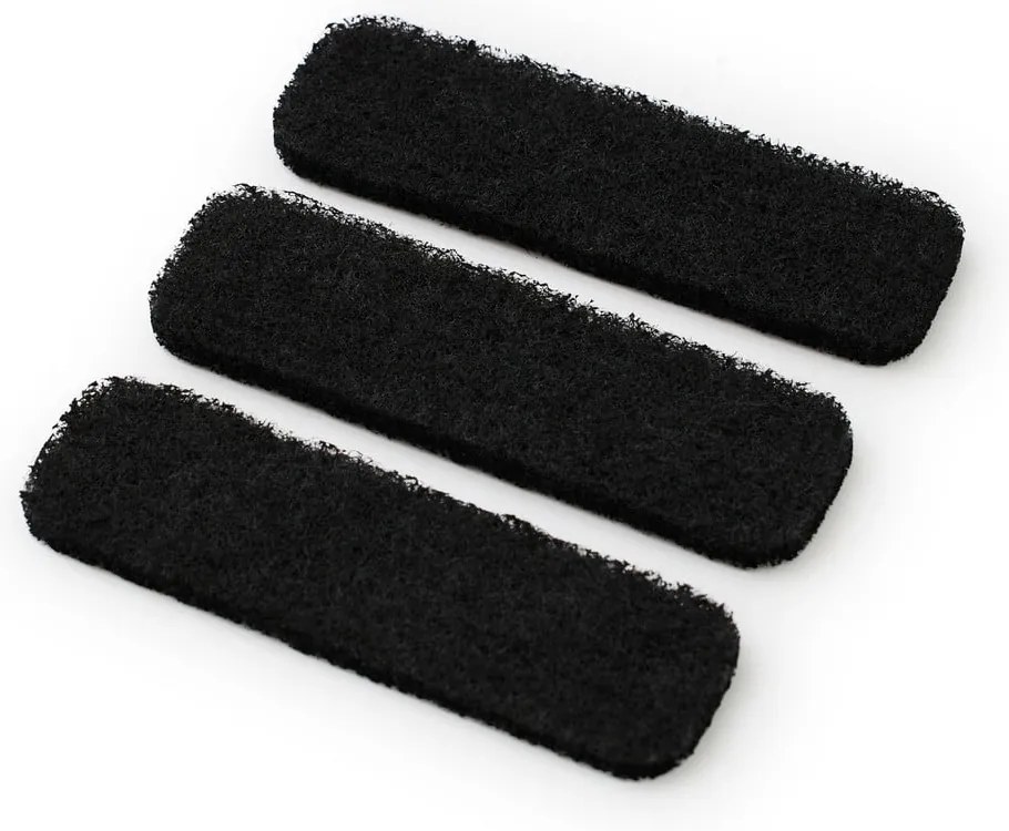 Czarne zapasowe filtry do kuwety dla kota zestaw 3 szt. 4,5x16,5 cm Biala – Rotho