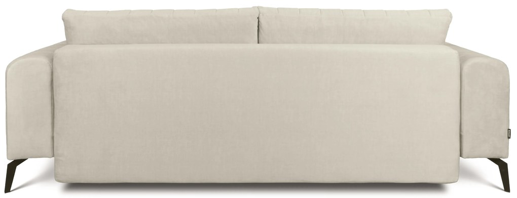 Kanapa Luzano z funkcją spania - kremowy welur Vogue 1