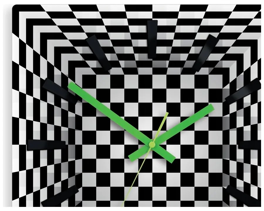 Zegar ścienny iluzja złudzenie akrylowy illusion okrągły kwarcowy