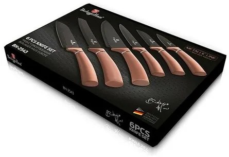 Berlinger Haus 6częściowy komplet noży Rosegold Metallic Line