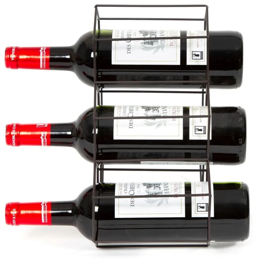 Czarny stojak na wino Compactor RackMAT