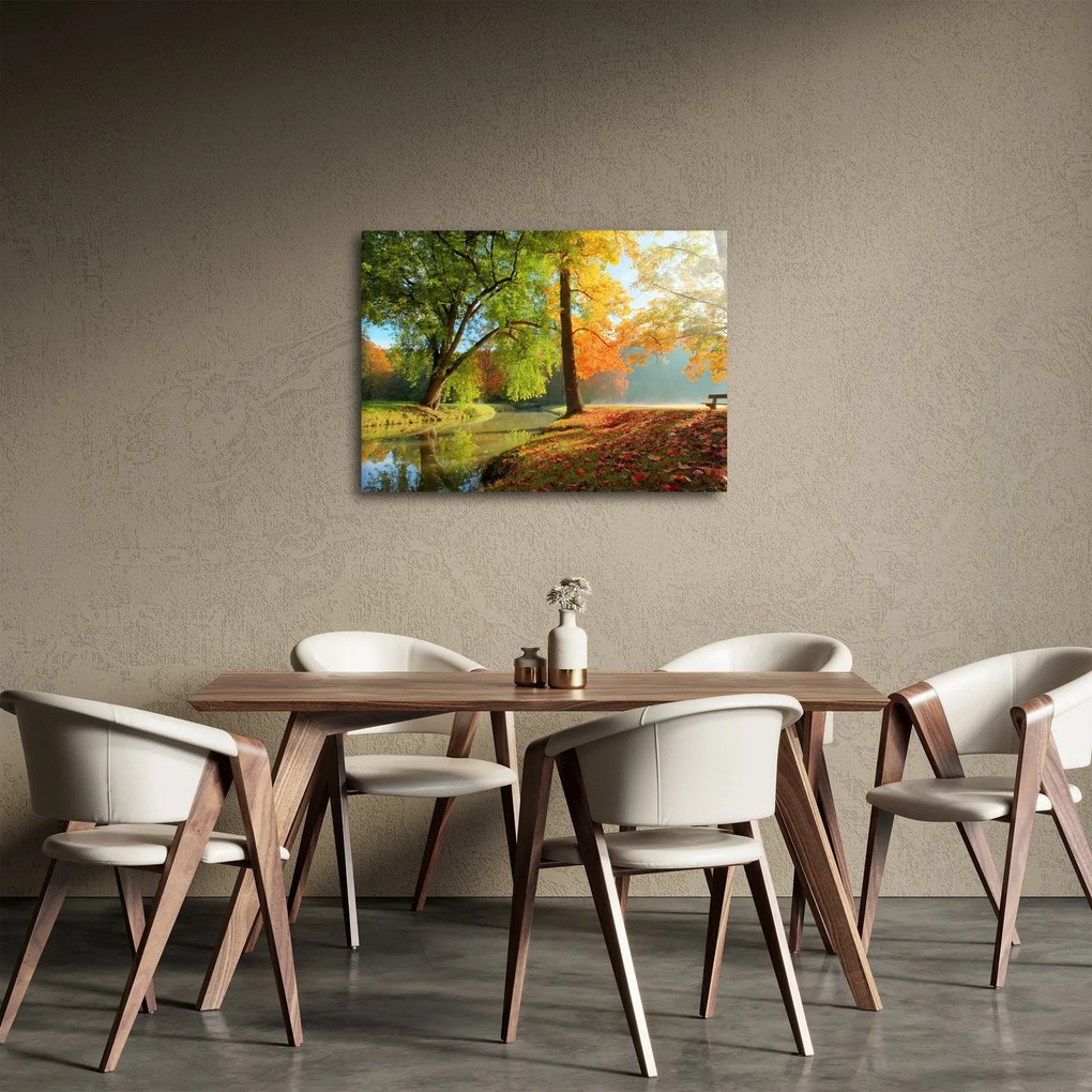 Obraz - Spokojny jesienny krajobraz (70x50 cm)
