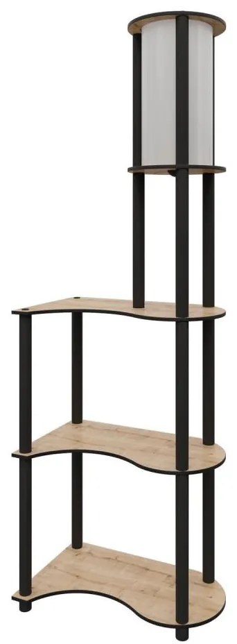 Lampa podłogowa z półkami NOTO 1xE27/40W/230V beżowa/czarna
