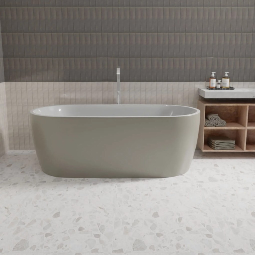 Wanna wolnostojąca owalna akrylowa biała 170 x 80 cm ELEGANT | Możliwa opcja Go Color : Wybierz swój kolor - Twój wybrany kolor z palety RAL