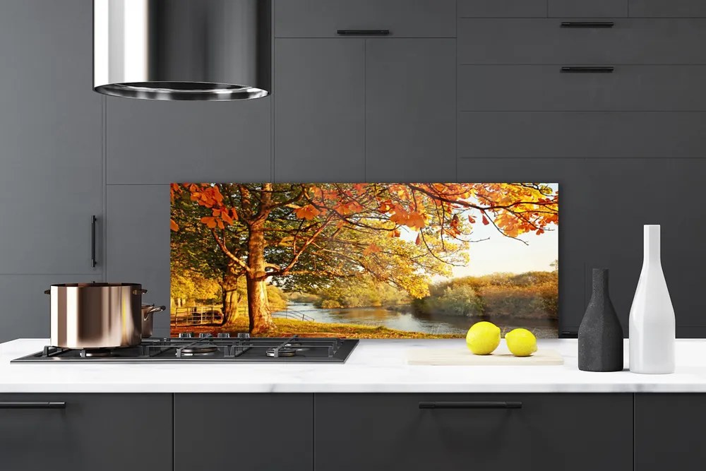 Panel nad blat kuchenny Drzewo nad Lustrem Jeziora