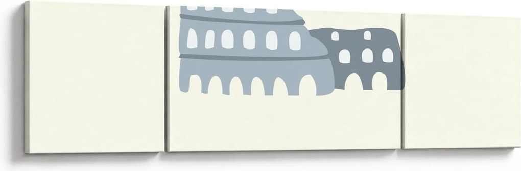 Obraz - Miasta Europy N⁰2 (170x50 cm)