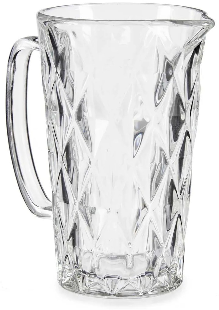 Dzbanek szklany z kryształowym wzorem, 1 l