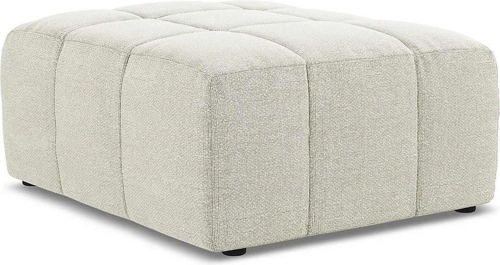 Pufa - z tkaniny bouclé - piaskowy - ALOHA