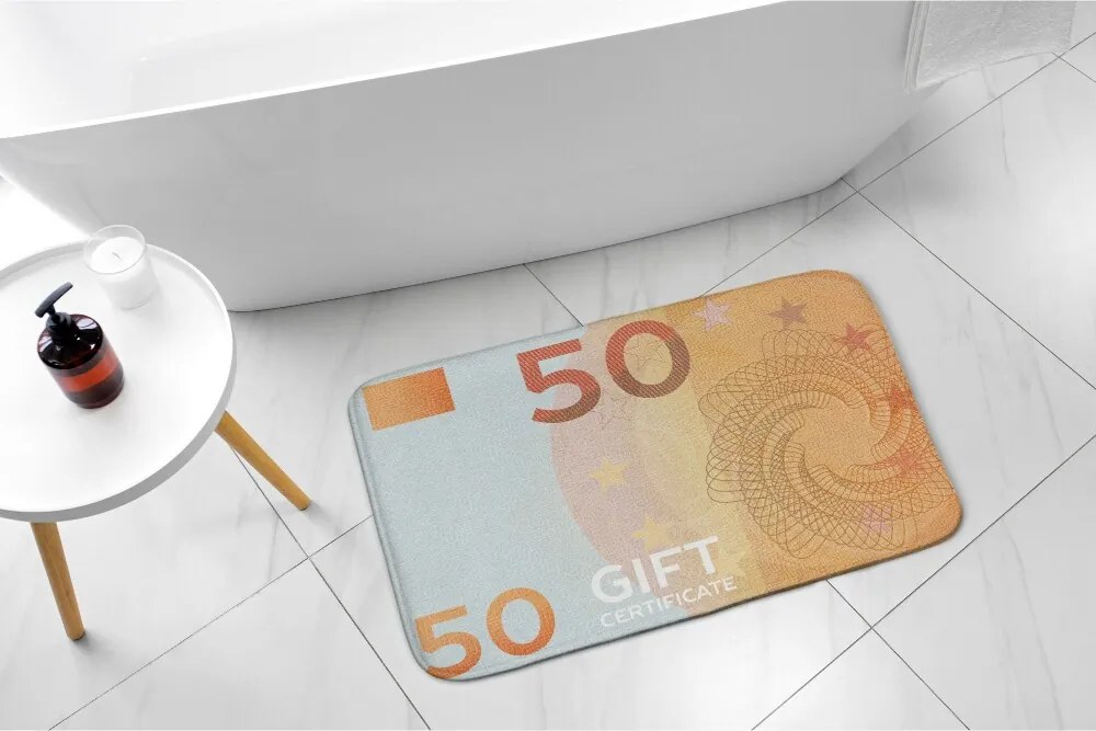 Dywanik łazienkowy antypoślizgowy Dywanik łazienkowy antypoślizgowy Euro Pieniądze
