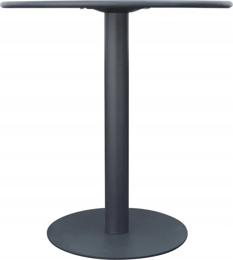 stolik ogrodowy okrągły 70 cm granat metalowy na taras, do ogrodu, kawiarni