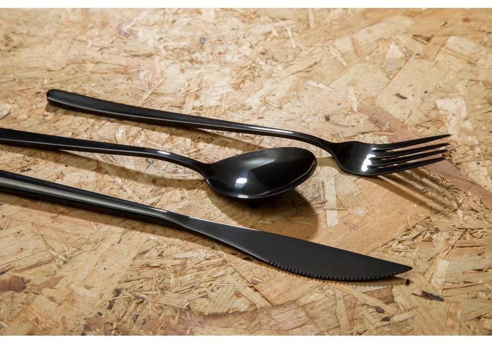 Czarne sztućce ze stali nierdzewnej 3 szt. Mimo – Premier Housewares