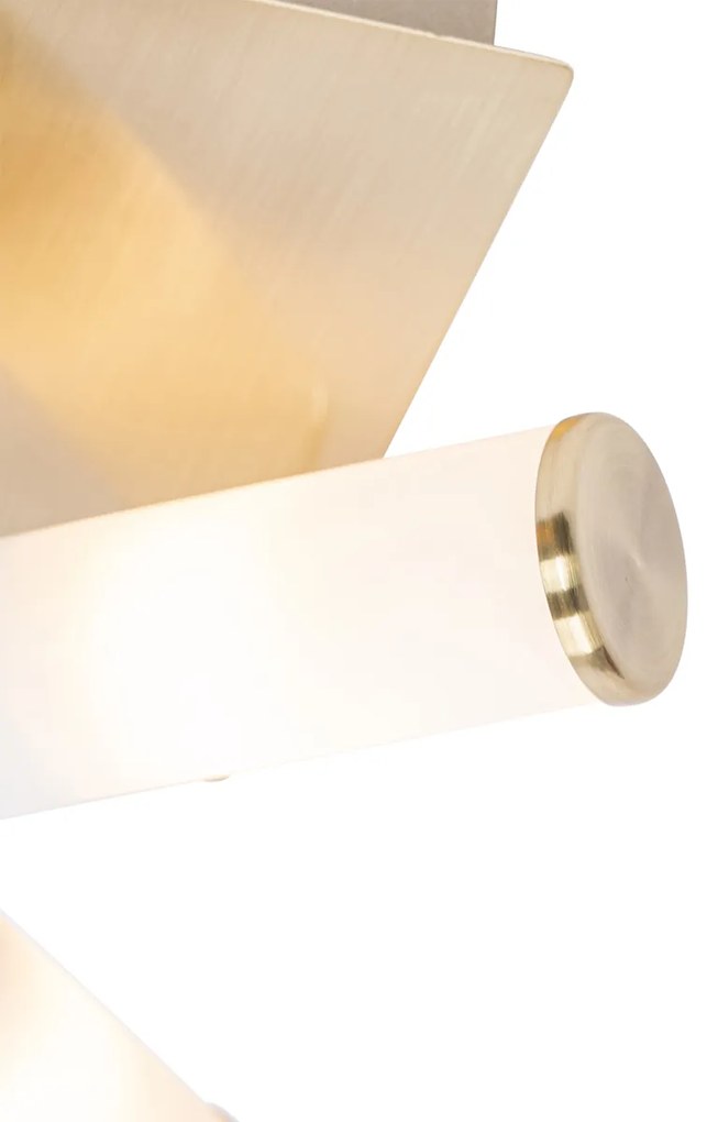Zewnetrzna Nowoczesna lampa sufitowa do łazienki mosiądz 4-światła IP44 - Bath Nowoczesny Oswietlenie zewnetrzne