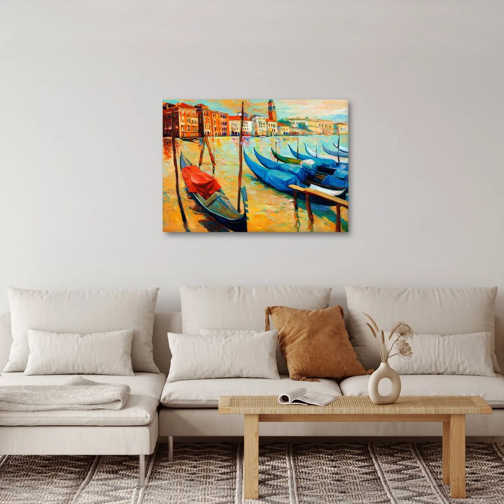Obraz - Port w Wenecji (70x50 cm)