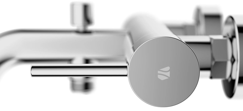 VIREO bateria wannowa natynkowaStal nierdzewna SS304 - Strumień wody CloudFlow
