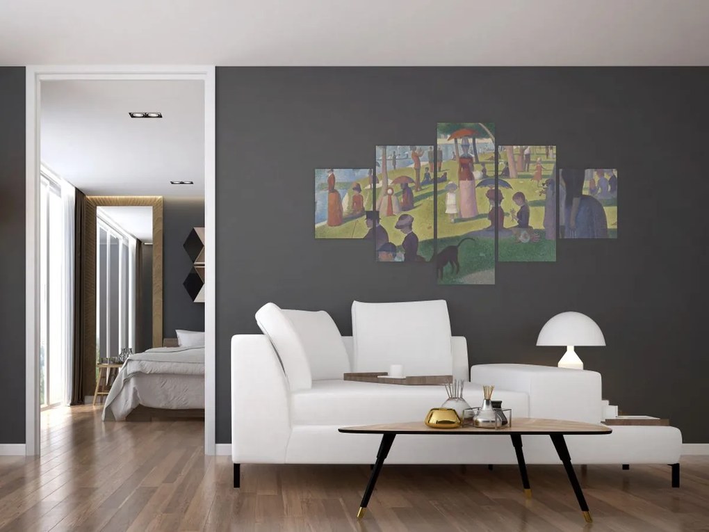 Obraz - Georges Seurat, A Sunday on La Grande Jatte, reprodukcje (125x70 cm)