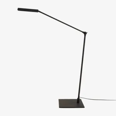 Lampa Stołowa Led Z Żelaza Valtyn Czarna - Sklum