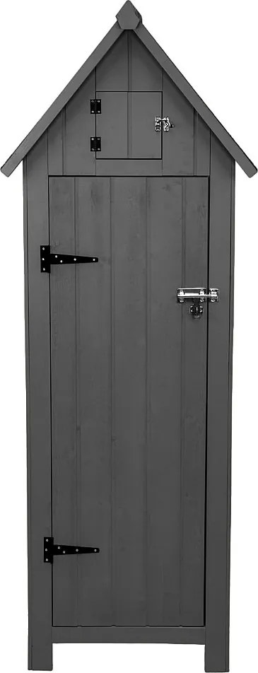 Drewniana szopa ogrodowa - ciemnoszara