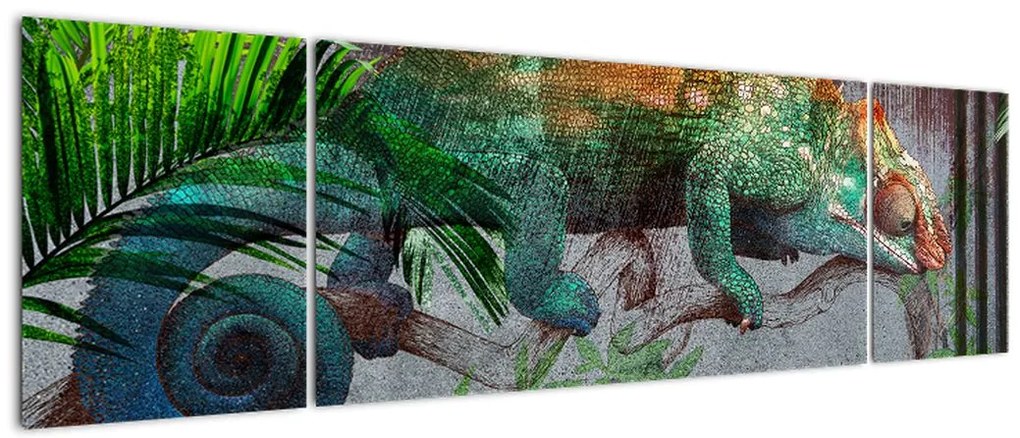 Obraz - Kameleon (170x50 cm)