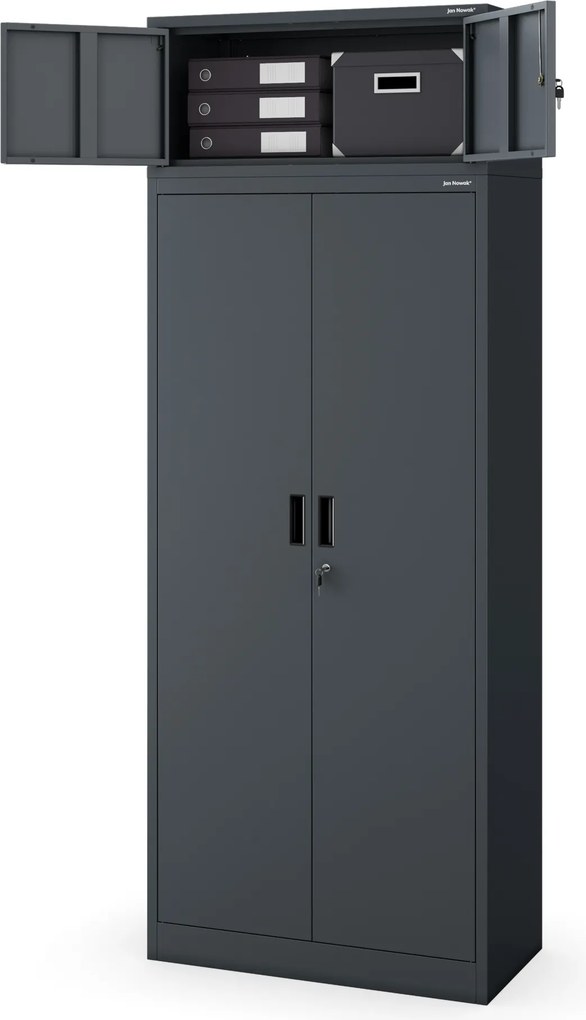 Nadstawka na szafę antracytowa, 800x380x400 mm: EWA