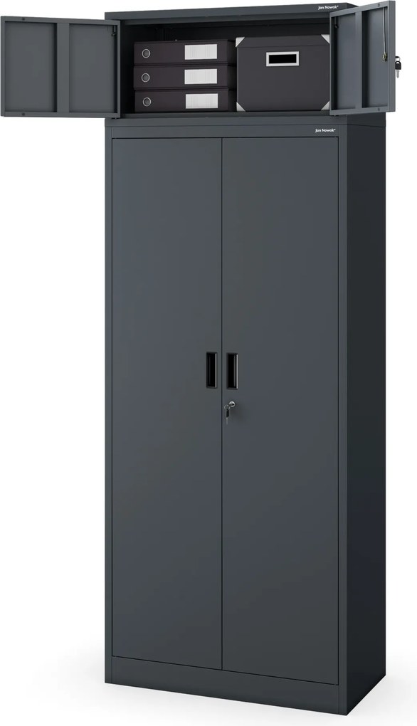 Nadstawka na szafę EWA Compact 800 x 380 x 400 mm, antracytowa