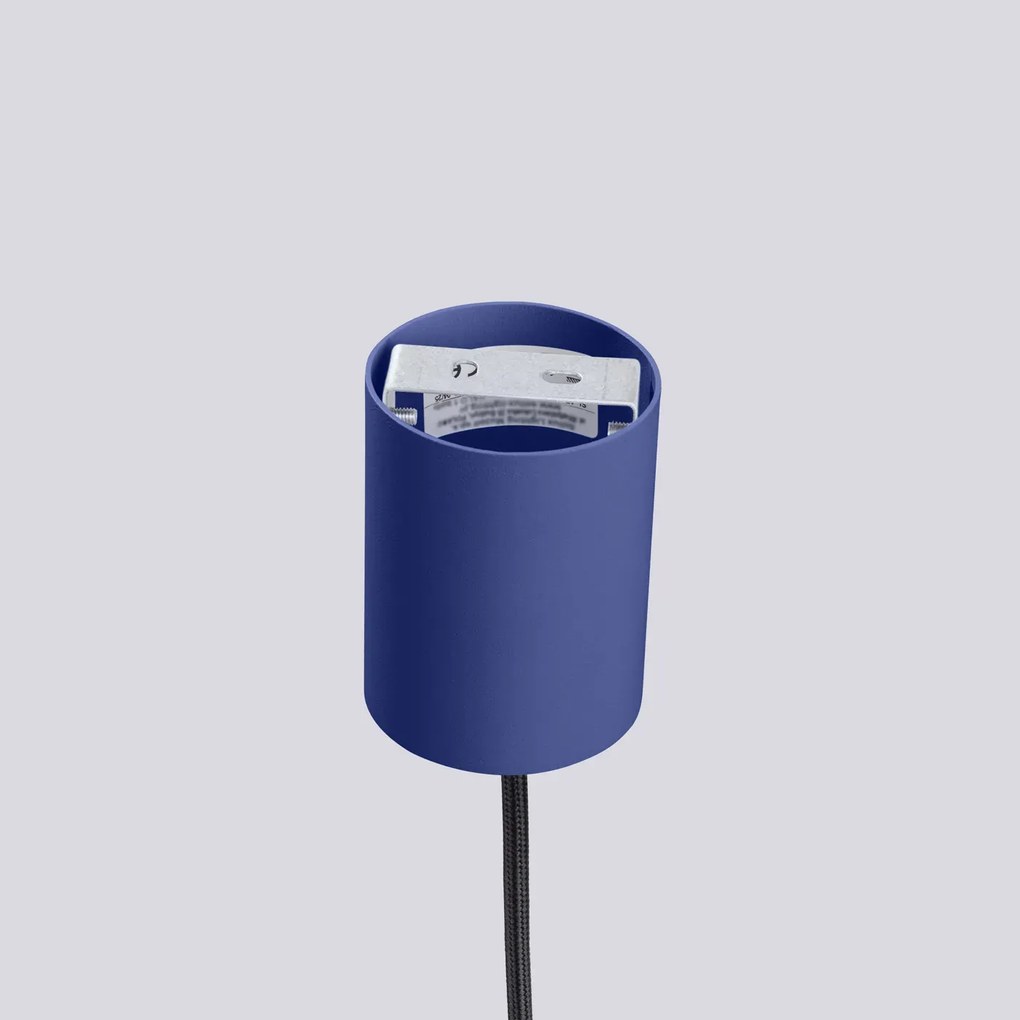Lampa wisząca HALO 1 ultramaryna ryflowana SOLLUX LIGHTING