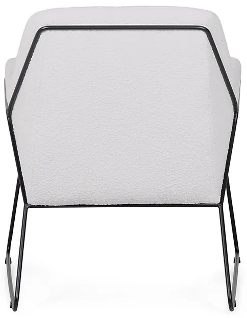 Szary designerski fotel MILAN