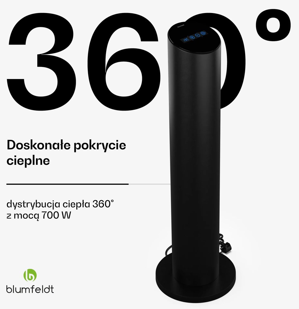 Blumfeldt SmartFlow Tower Promiennik podczerwieni, 700 W