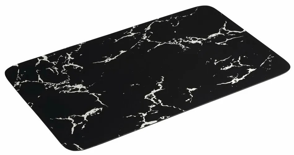 AQUALINE PCD011 dywanik łazienkowy 50 x 80 cm ,czarny/marmurowy