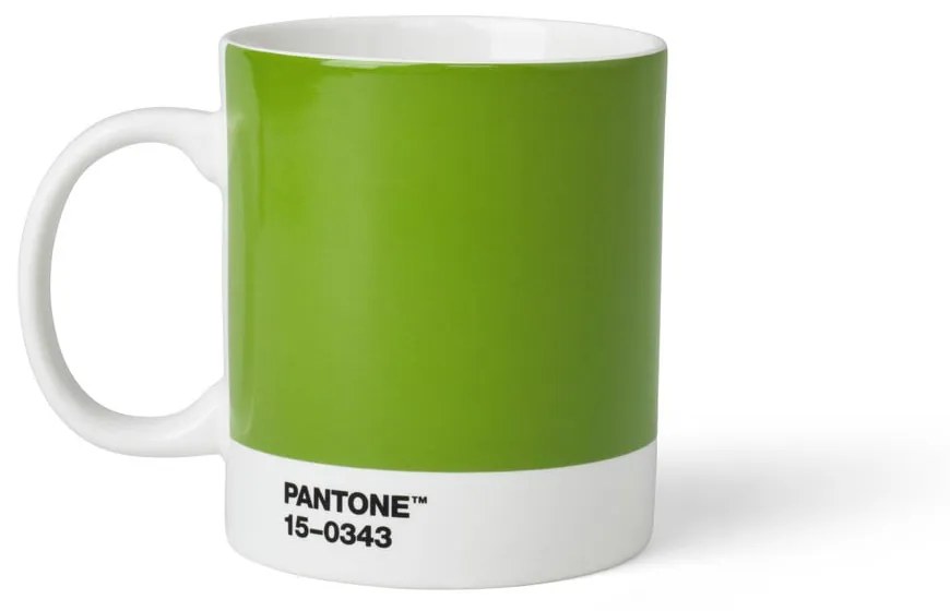 Zielony ceramiczny kubek 375 ml Green 15-0343 – Pantone