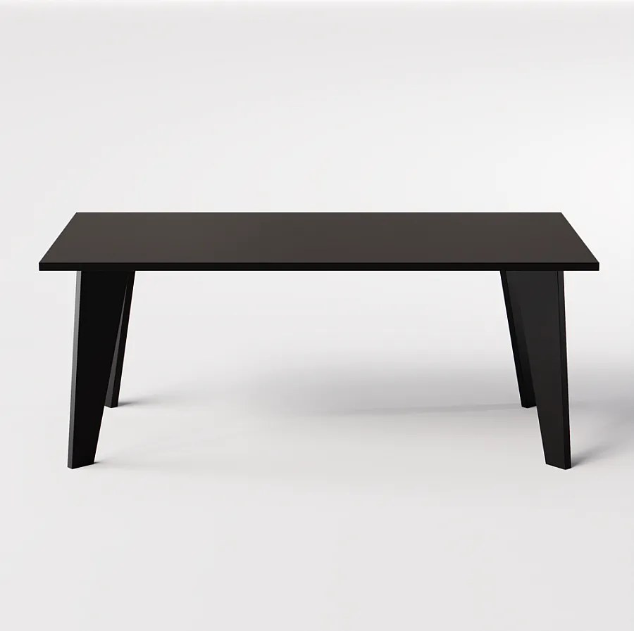 Stół HOLT 180 x 95 cm do kuchni, salonu, jadalni Czarny