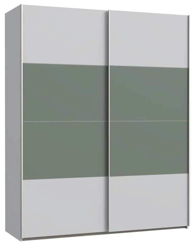 Szafa KARO 170x210 cm szara/zielona