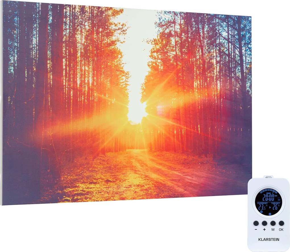 Klarstein Wonderwall Infinite 580W 59,5x90cm Obraz na podczerwień Las