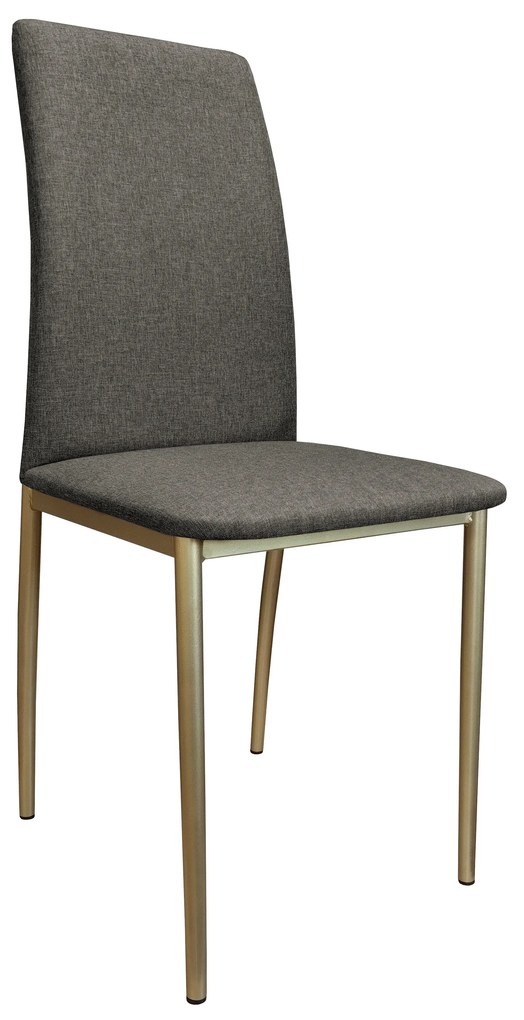 Krzesło tapicerowane ALAN stelaż złoty Sawana 05