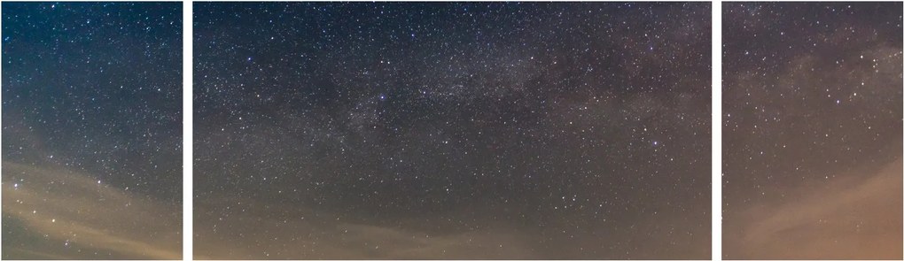 Obraz nocnego nieba (170x50 cm)