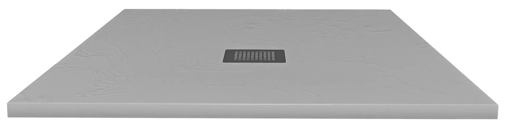 Brodzik z konglomeratu prostokątny 100 x 80 DIAMO White