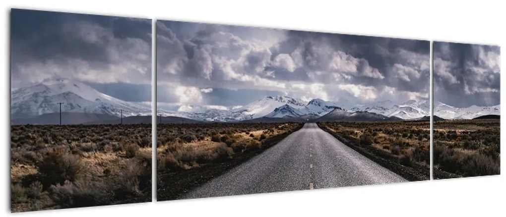 Obraz drogi na pustyni (170x50 cm)