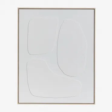 Ręcznie Malowany Obraz Dekoracyjny Z Reliefem Helvona A & 80 X 100 Cm - Sklum