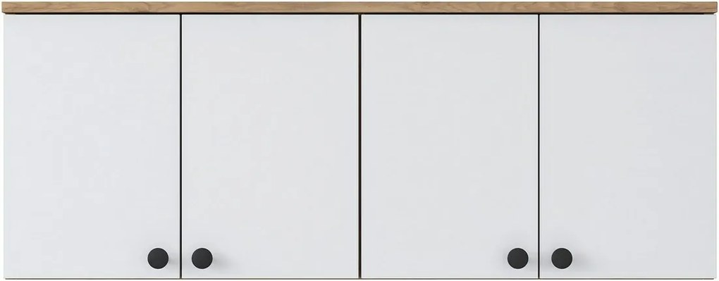 Szafka ścienna Bany Walnut and White