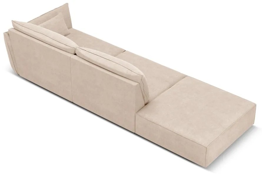 Beżowy szezlong (prawostronny) Vanda – Mazzini Sofas