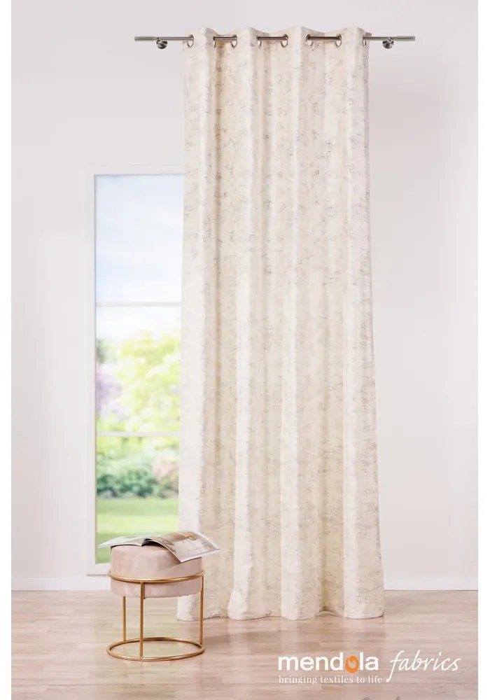 Kremowa zasłona 140x260 cm Lhasa – Mendola Fabrics