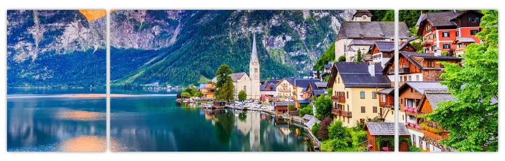 Obraz - Wieś alpejska (170x50 cm)