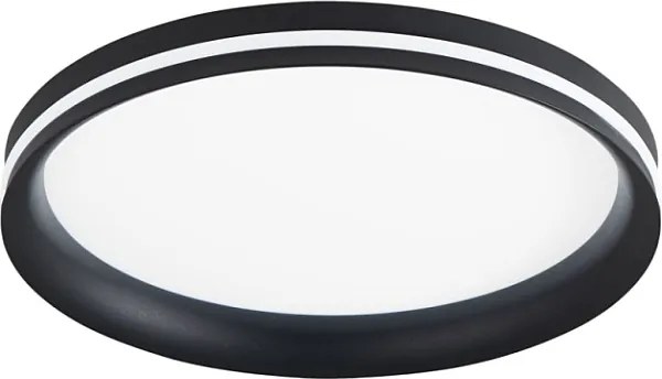 Isy - Aluminiowa lampa sufitowa LED Fabas Luce - Zintegrowana dioda LED 64W IP20 Czarna