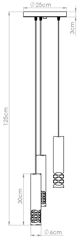 Lampa wisząca LIRO 3P biała SOLLUX LIGHTING