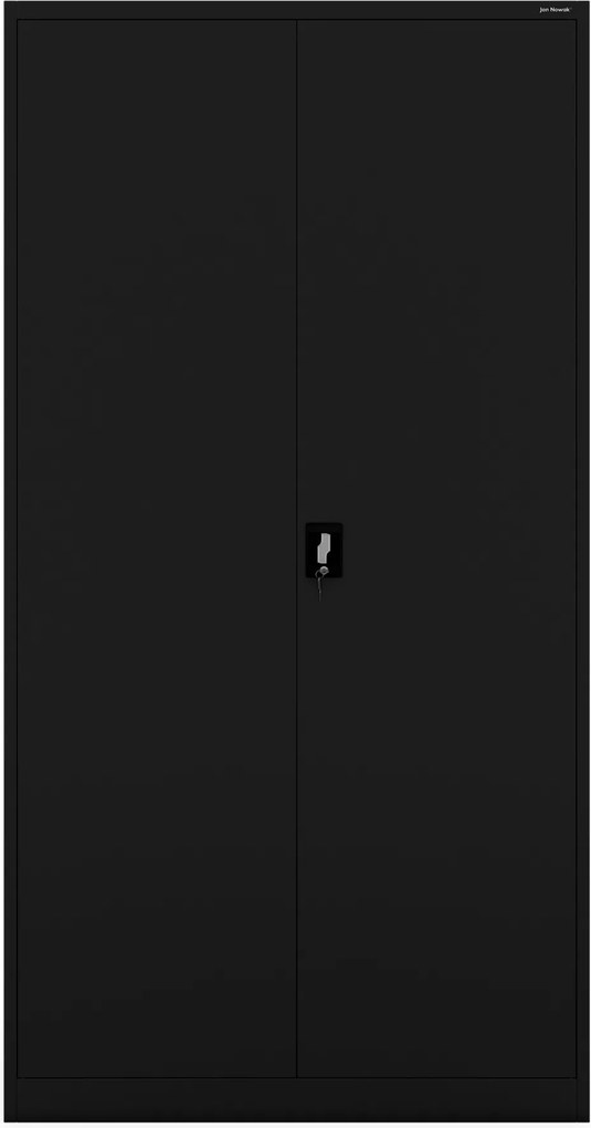 Szafa biurowa metalowa wysoka czarna, 1150x2200x400 mm: : JAN II H2200