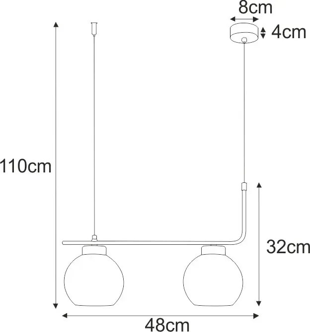 Industrialna lampa wisząca nad wyspę - S807-Haga